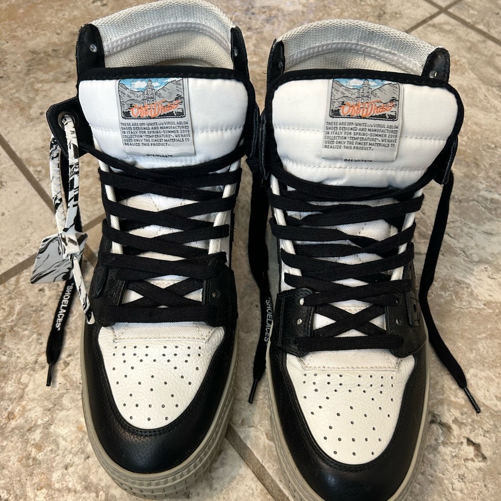 Off White 3.0 high top sneakers sz 39